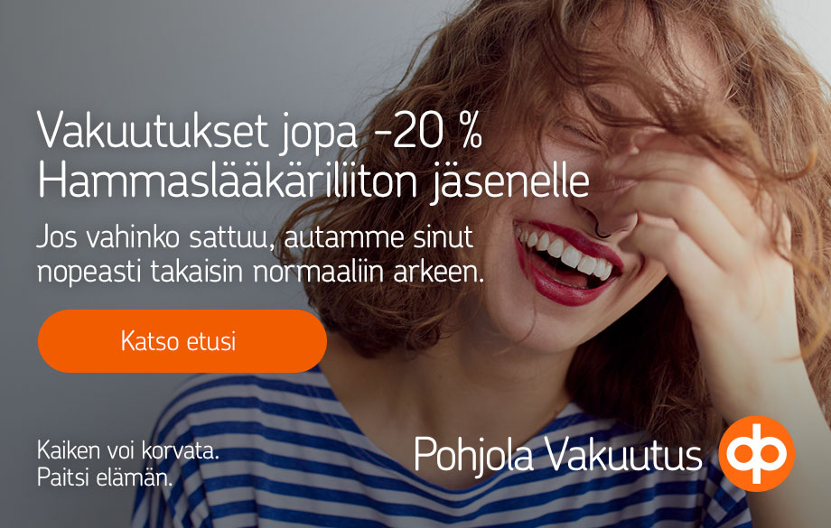 Pohjola Vakuutuksen jäsenedut Hammaslääkäriliiton jäsenille