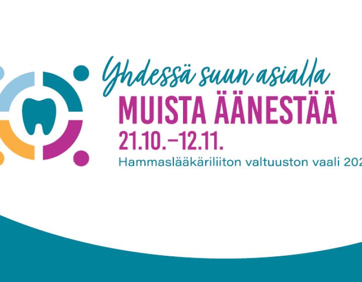 Valtuustovaali, banneri &quot;äänestä&quot;